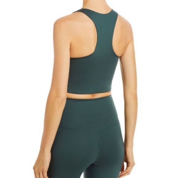 Girlfriend Collective Deep Green Sports Bra - Picture 3 of 6